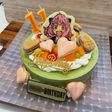 スパイファミリー風抹茶のレアチーズケーキ