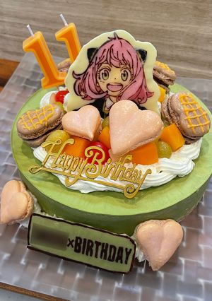 スパイファミリー風抹茶のレアチーズケーキ-レシピのメイン写真