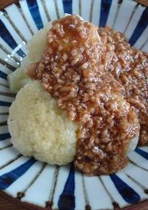 簡単！カリフラワーの肉あんかけ-レシピのメイン写真