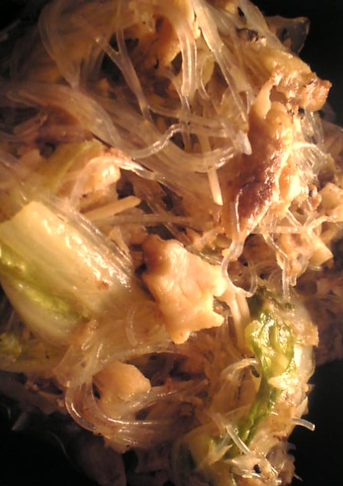 鯛のアラ煮と白菜と春雨の炒め物-レシピのメイン写真