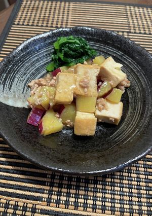 厚揚げとさつまいものそぼろ煮-レシピのメイン写真