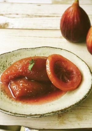 いちじくの赤ワイン煮　カフェ風-レシピのメイン写真