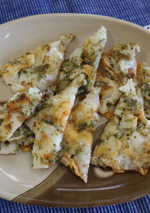 れんこんの青のりチーズ焼き-レシピのメイン写真