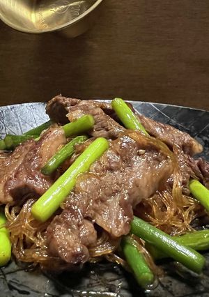 残った焼き肉で！豪快肉はるさめ-レシピのメイン写真