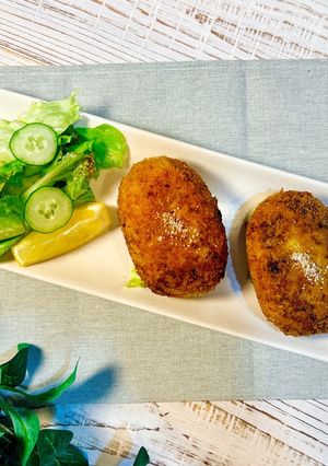 味噌牛肉コロッケ 蜂蜜大葉梅チーズ-レシピのメイン写真