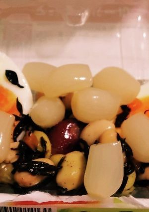 “らっきょう酢ゆでたまご豆サラダ”-レシピのメイン写真