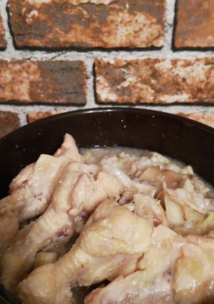 手羽元を食べるサムゲタン風お粥さん-レシピのメイン写真