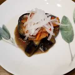 รูปของ 茄子の甘辛味噌焼き