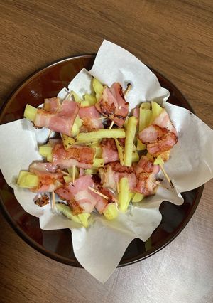 ポテトとスライスチーズのベーコン巻き-レシピのメイン写真