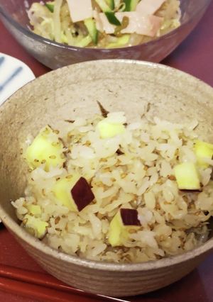 さつまいもジャコ炊き込みご飯-レシピのメイン写真