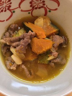 かぼちゃと牛肉のだし甘煮-レシピのメイン写真