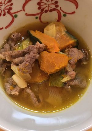 かぼちゃと牛肉のだし甘煮-レシピのメイン写真