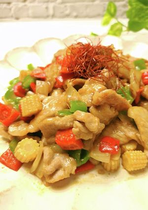 豚肉と彩り野菜の中華炒めカレー風味-レシピのメイン写真