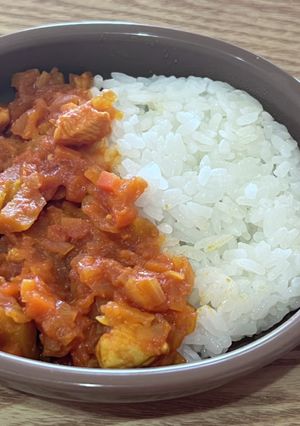 完了食★かぼちゃとササミのカレー-レシピのメイン写真