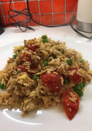 トマトしかない時のチャーハン-レシピのメイン写真