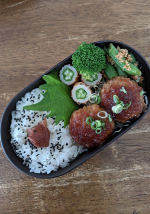 JK☆和風ハンバーグ弁当♪-レシピのメイン写真