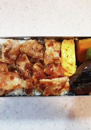 高校生弁当覚え書き58　豚ステーキ弁当-レシピのメイン写真