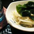 わかめとえのきの酢の物。