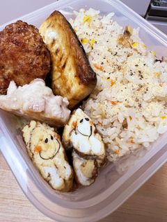 バターたっぷり炊飯器ピラフ☆焼き鯖弁当-レシピのメイン写真