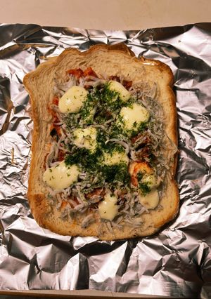 しらすキムチチーズトースト-レシピのメイン写真