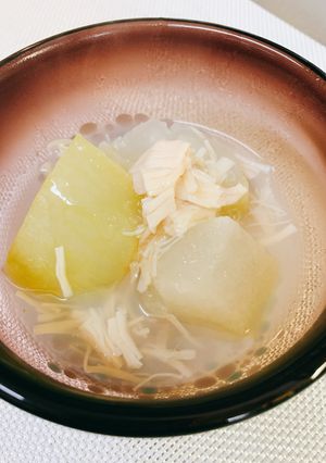 簡単♡トロトロ♡冬瓜とホタテ缶詰の煮物-レシピのメイン写真