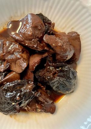 鶏レバーとプルーンの赤ワイン煮-レシピのメイン写真