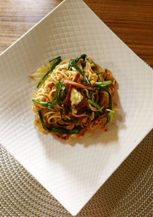 ヨウサマの減塩チャーシュー醤油焼きそば-レシピのメイン写真