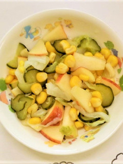 保育園給食★リンコーンサラダ-レシピのメイン写真