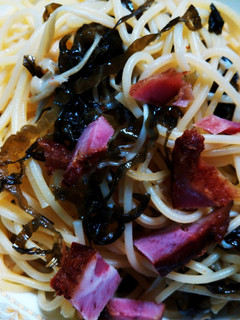 ベーコンと甘辛高菜炒めのパスタ-レシピのメイン写真