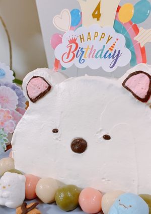 すみっコぐらし立体ケーキ(ハーフケーキ)-レシピのメイン写真