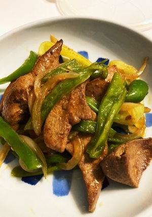 豚レバーをアジアンテイストで。-レシピのメイン写真