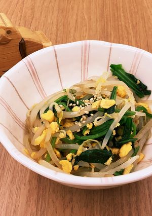 【大崎市】ほうれん草のミモザ和え【給食】-レシピのメイン写真