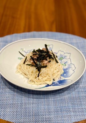 コーヒーフレッシュとツナのそうめん-レシピのメイン写真