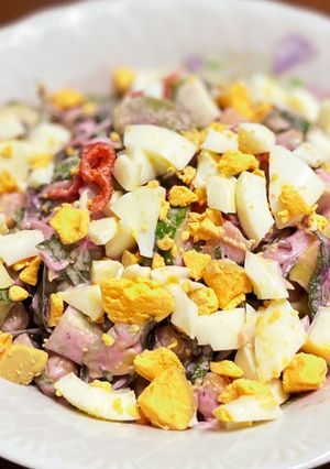 ドラゴンフルーツマヨinひよこ豆サラダ-レシピのメイン写真