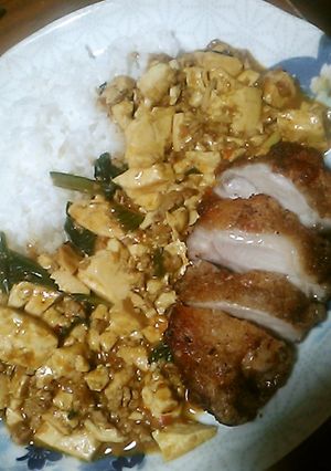 力士が大好き・カレー麻婆豆腐、おまけ付き-レシピのメイン写真
