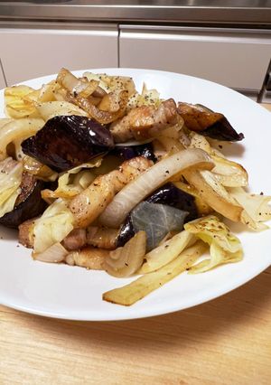 塩豚を使った☆キャベツのシンプル炒め-レシピのメイン写真