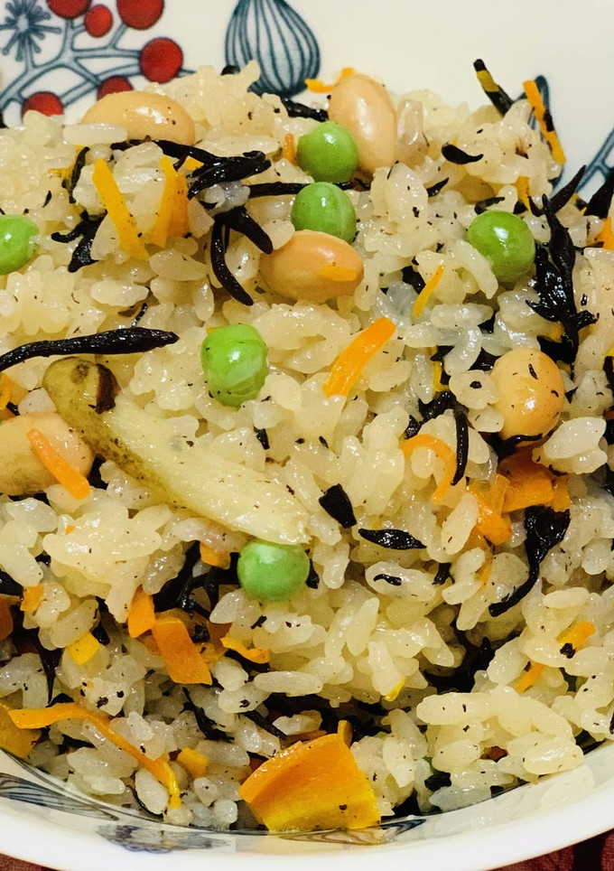 ひじきと大豆の炊き込みご飯-レシピのメイン写真