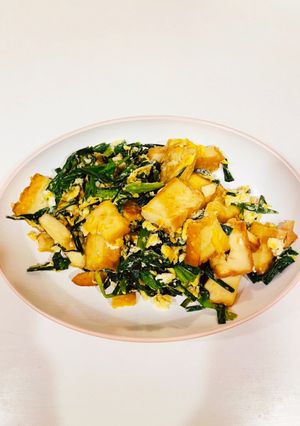 厚揚げ入り ニラ玉-レシピのメイン写真