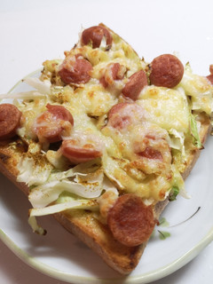 キャベツのカレーピザトースト-レシピのメイン写真
