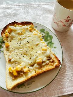 オニオンツナコーントースト-レシピのメイン写真