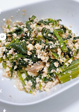 ほうれん草&いわしの味噌💗煮の白和え💗-レシピのメイン写真