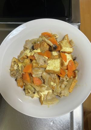 カレー粉消費！厚揚げのカレー煮-レシピのメイン写真