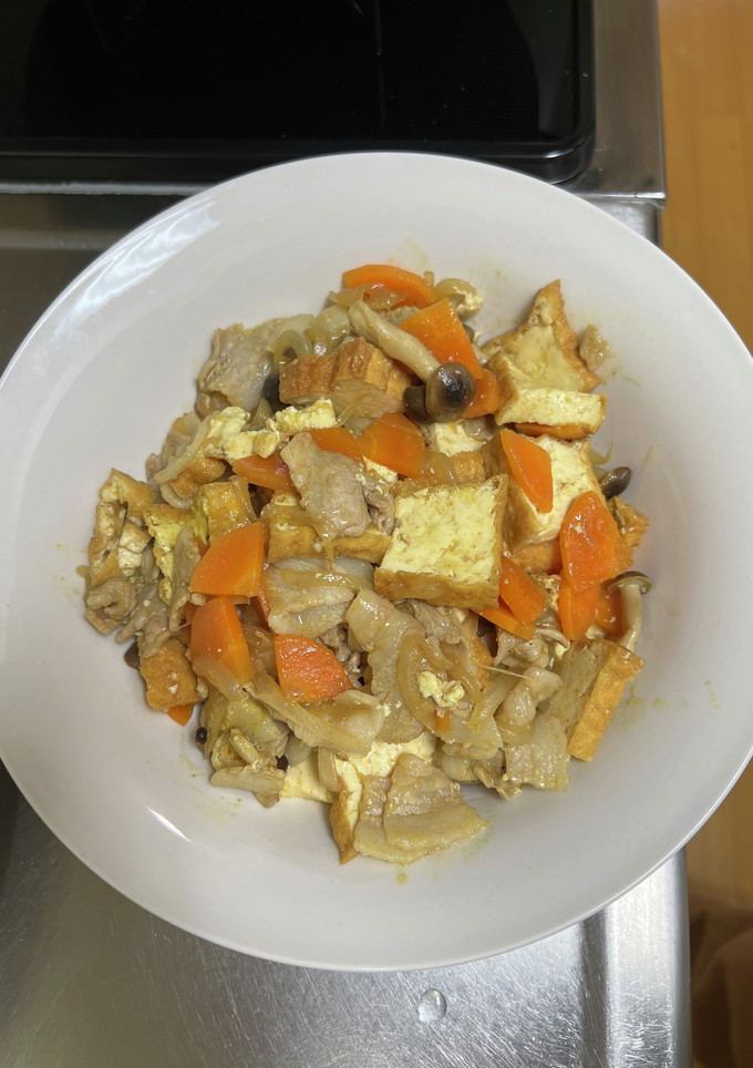 カレー粉消費！厚揚げのカレー煮-レシピのメイン写真