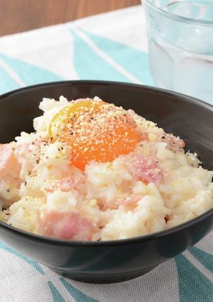 レンジで簡単カルボ飯-レシピのメイン写真
