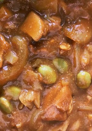 冷凍枝豆消費カレー-レシピのメイン写真