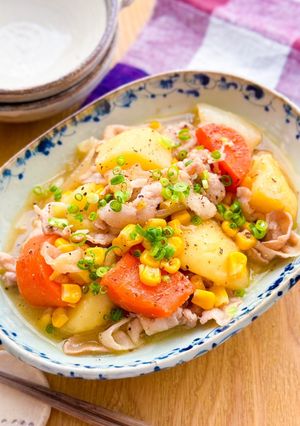 コーン入り◎塩バター肉じゃが-レシピのメイン写真