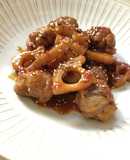 食欲の秋！蓮根と豚肉のピリ辛炒め