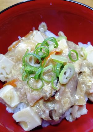 味付け簡単。豆腐どんぶり-レシピのメイン写真