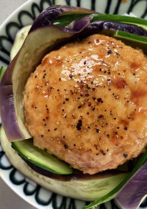 お月見に！てりやき鶏むねつくね丼-レシピのメイン写真