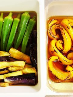 麺つゆで簡単!夏野菜の焼き浸し-レシピのメイン写真